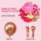 Pink Balloon Garland Arch Kit, 145pcs Hot Pink Rose Gold Balloons with Confetti Balloons for Mother's Day Decoration Girl's Birthday Bridal Baby Shower Princess Theme Party Background Decorations